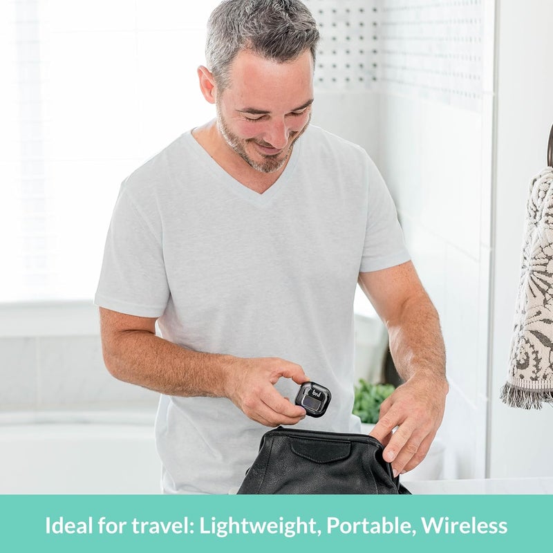 Bril UV-C Toothbrush Sanitizer, Portable Cleaner, Travel Cover, Magnetic Holder, and Rechargeable Case for Any Size Toothbrush, White - Image 5